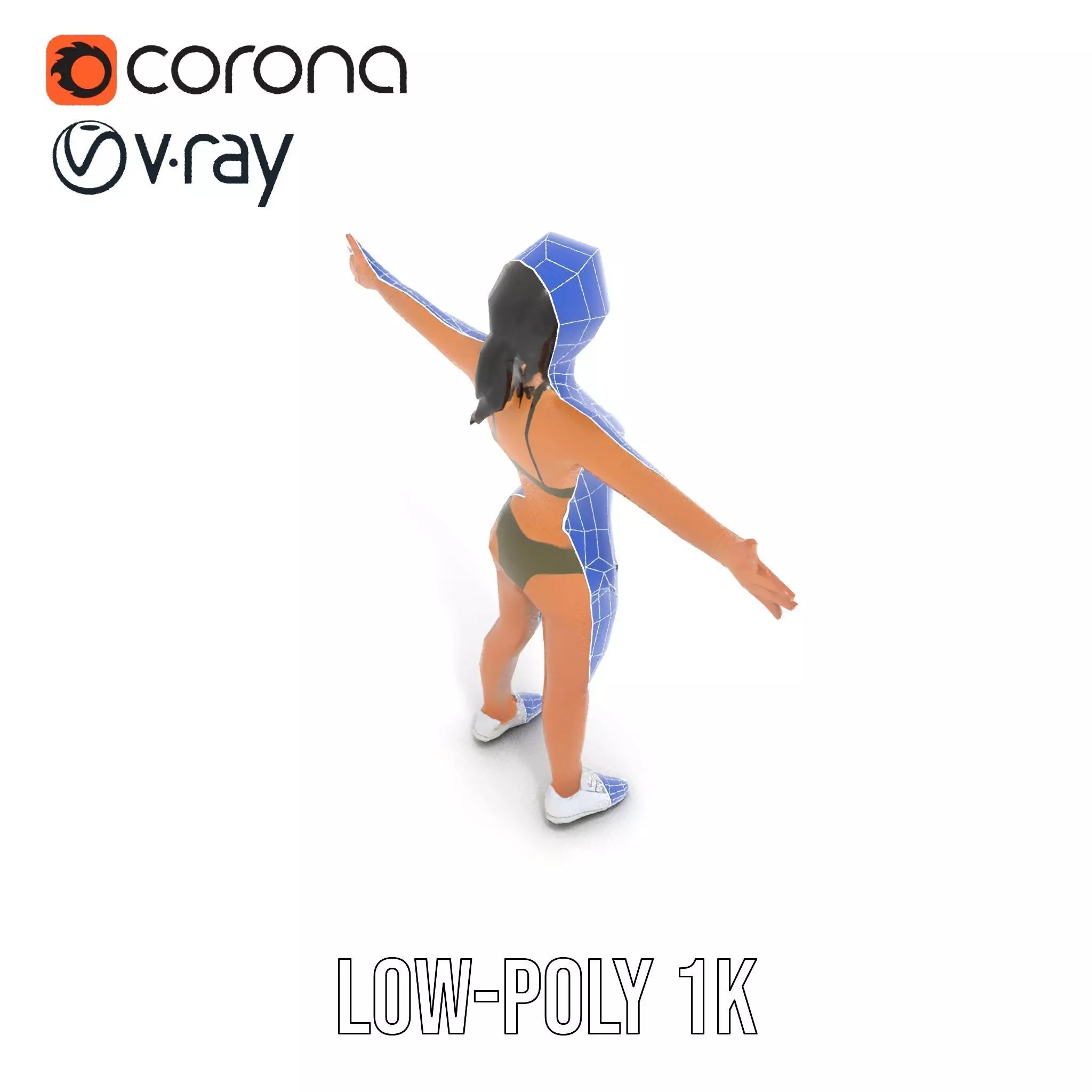 Olive Bikini model pack Low-poly 3D model_27