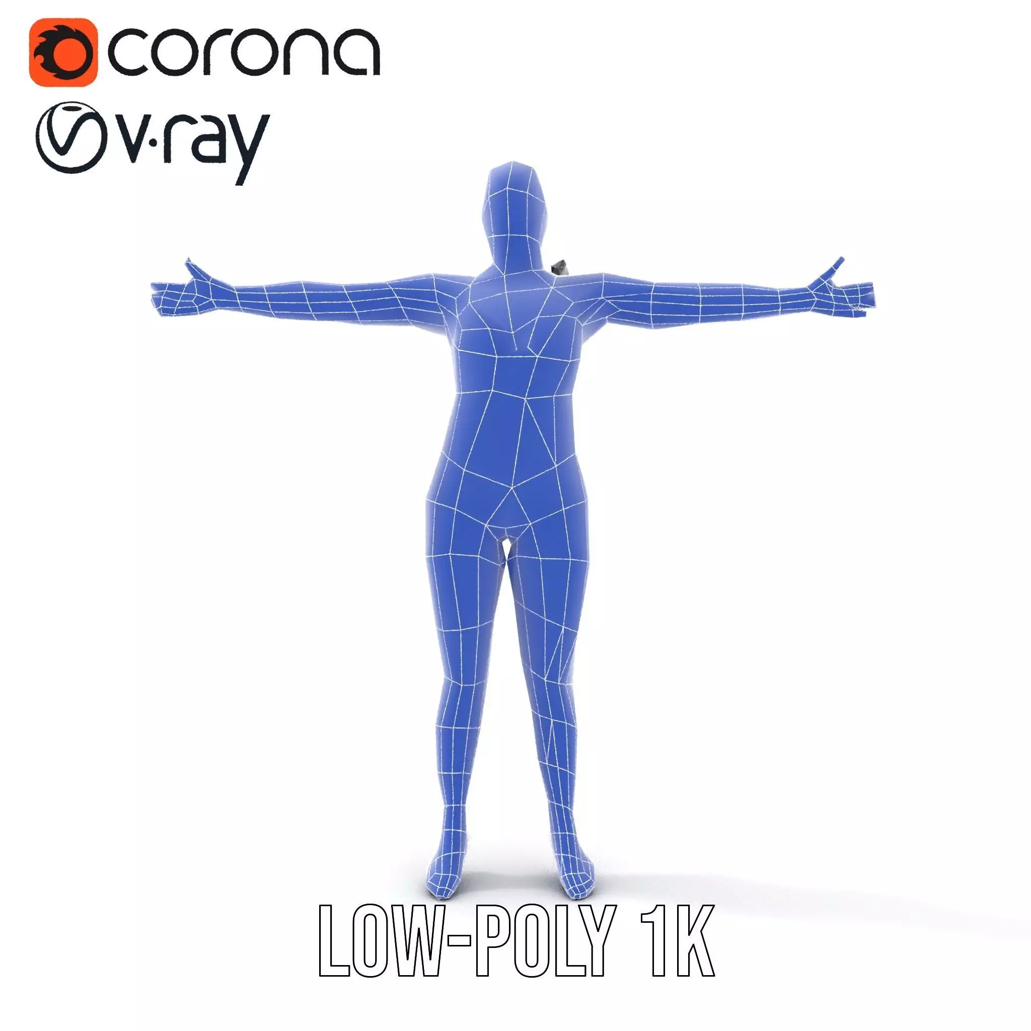 Patterned Swimwear Female model pack Low-poly 3D model_24