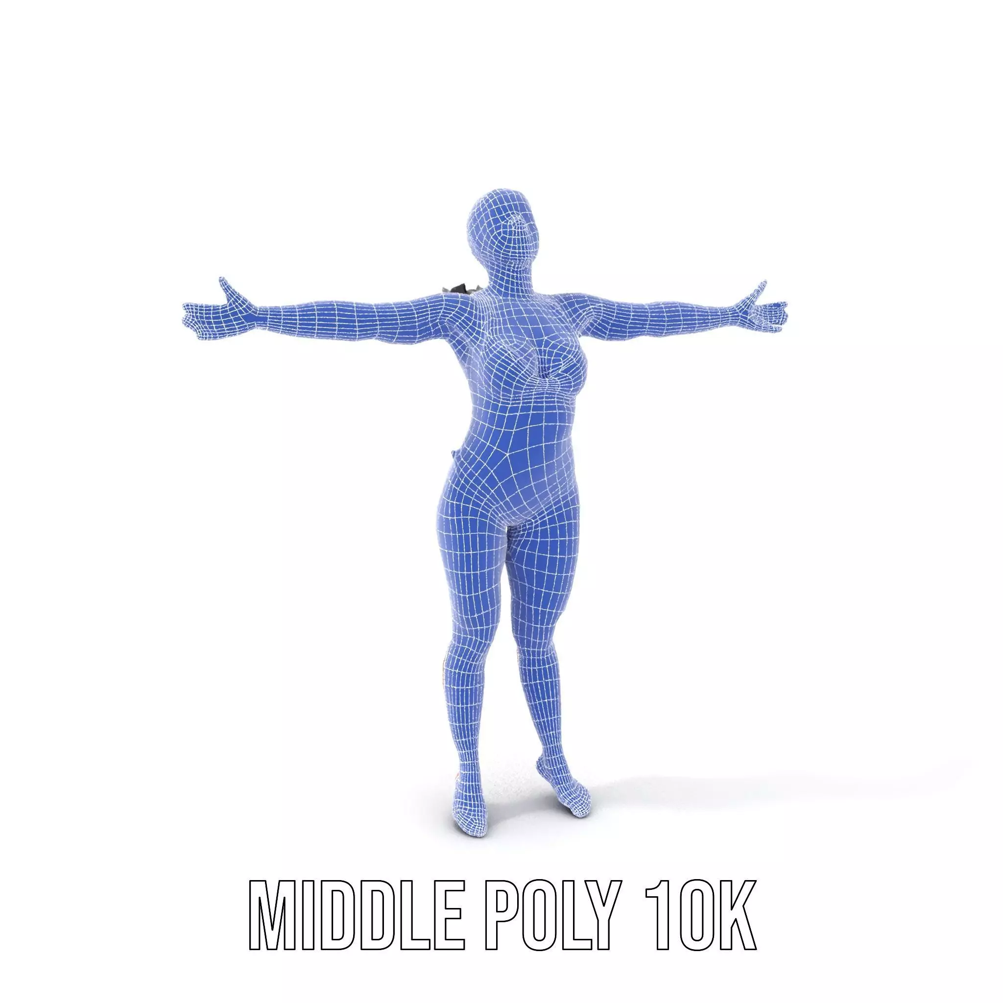 Patterned Swimwear Female model pack Low-poly 3D model_26