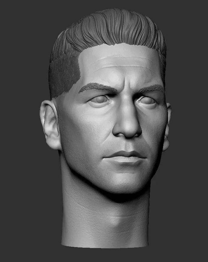 Punisher Jon Bernthal head 2 pack printable 3D print model_14