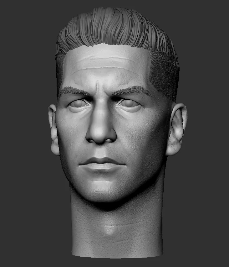 Punisher Jon Bernthal head 2 pack printable 3D print model_5