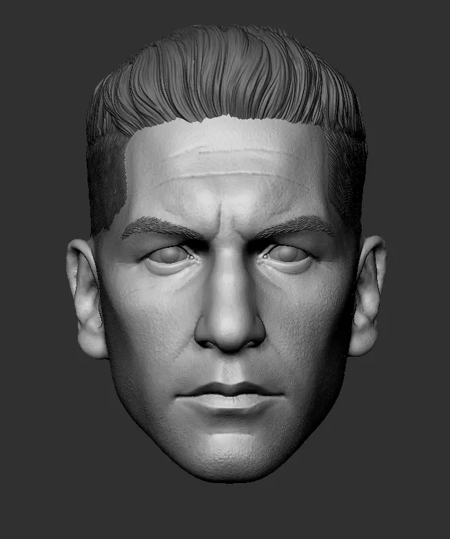 Punisher Jon Bernthal head 2 pack printable 3D print model_1