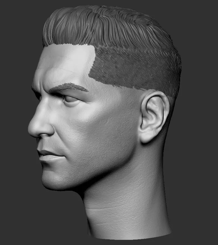 Punisher Jon Bernthal head 2 pack printable 3D print model_9