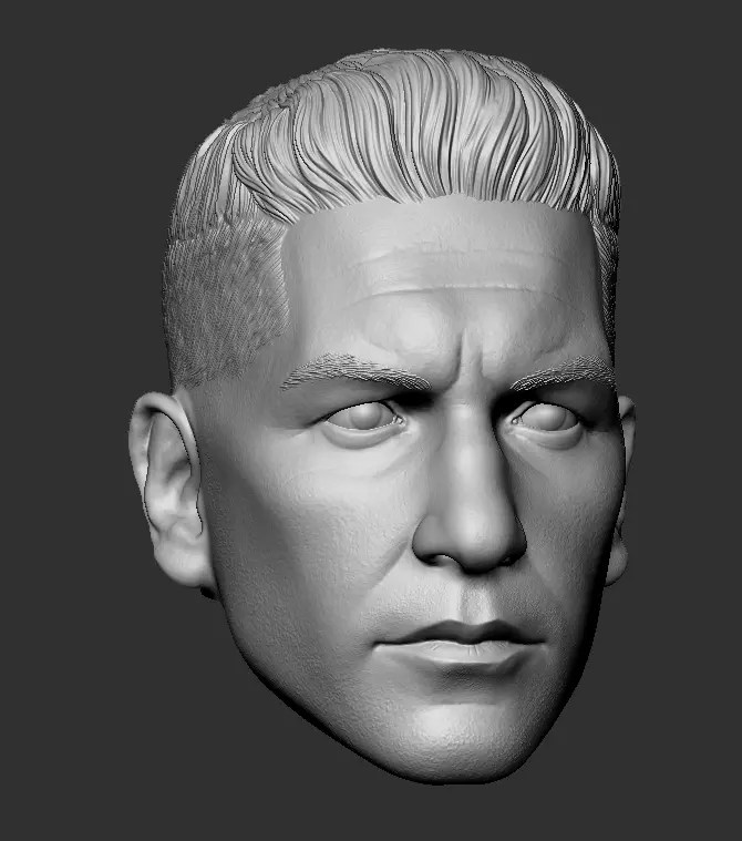 Punisher Jon Bernthal head 2 pack printable 3D print model_26