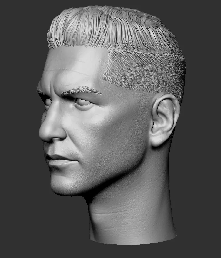 Punisher Jon Bernthal head 2 pack printable 3D print model_24
