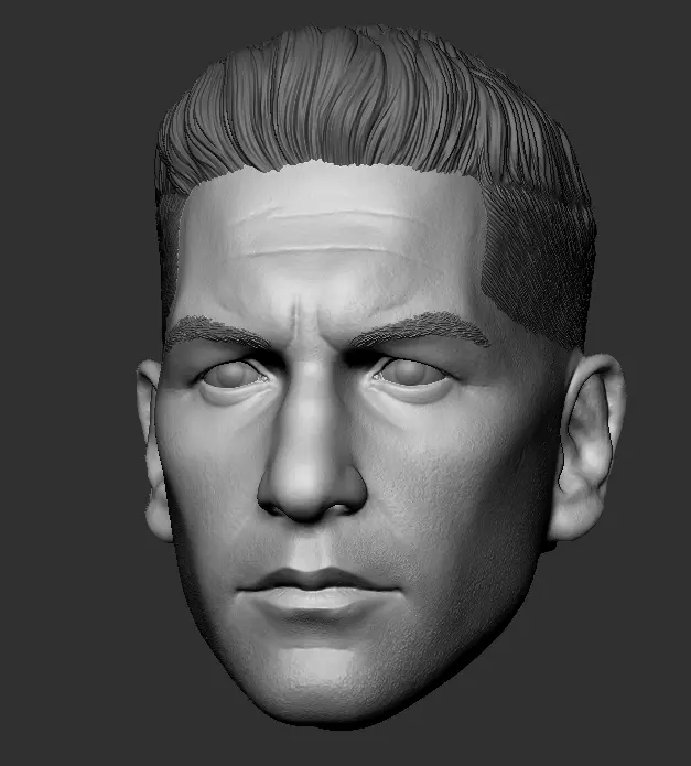 Punisher Jon Bernthal head 2 pack printable 3D print model_19