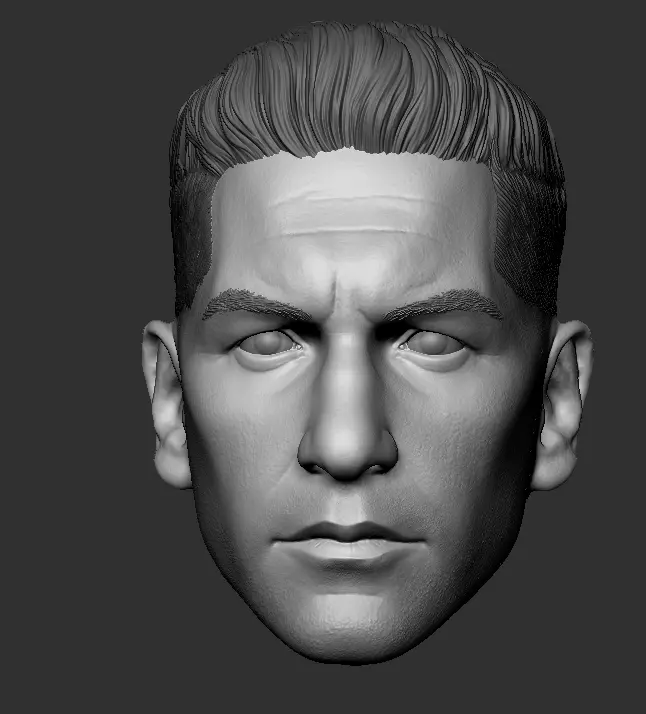 Punisher Jon Bernthal head 2 pack printable 3D print model_17
