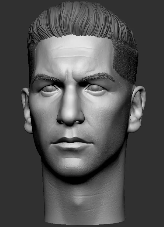 Punisher Jon Bernthal head 2 pack printable 3D print model_38