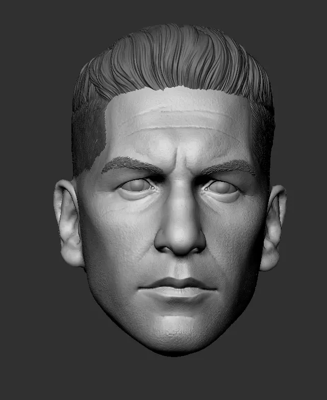 Punisher Jon Bernthal head 2 pack printable 3D print model_3