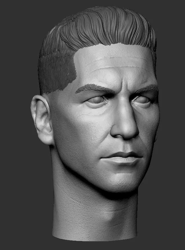 Punisher Jon Bernthal head 2 pack printable 3D print model_2
