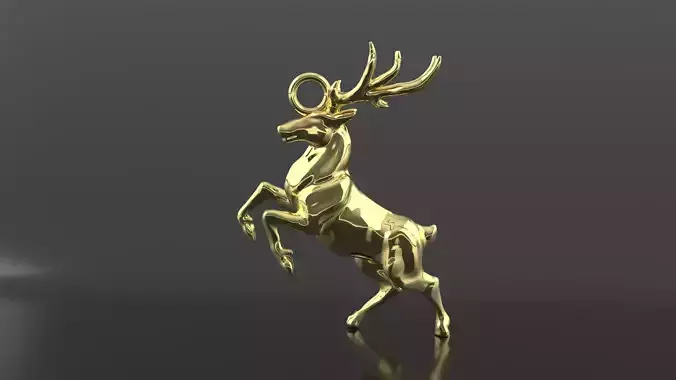 Jumping Deer Pendant
