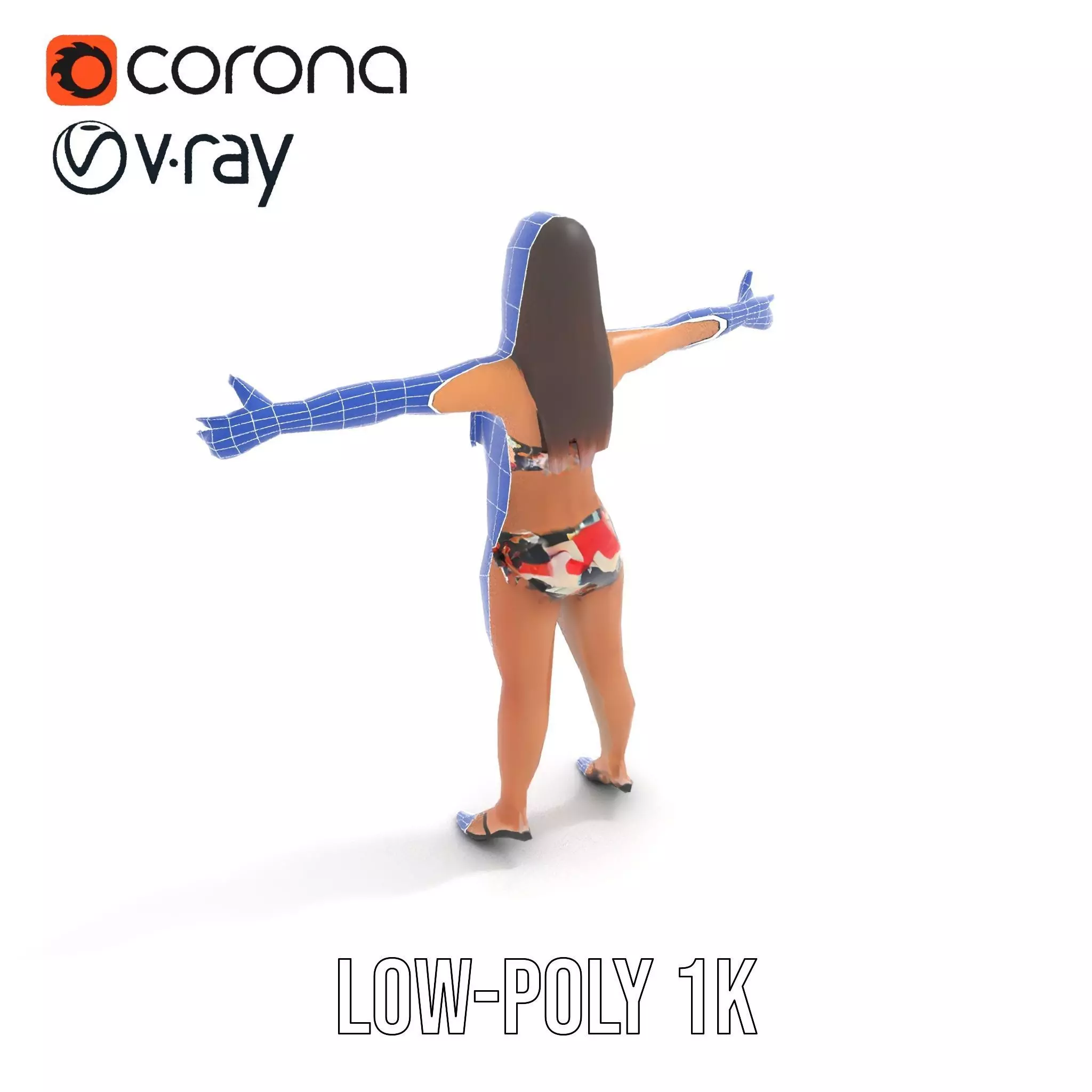 Colorful Swimwear model pack Low-poly 3D model_22