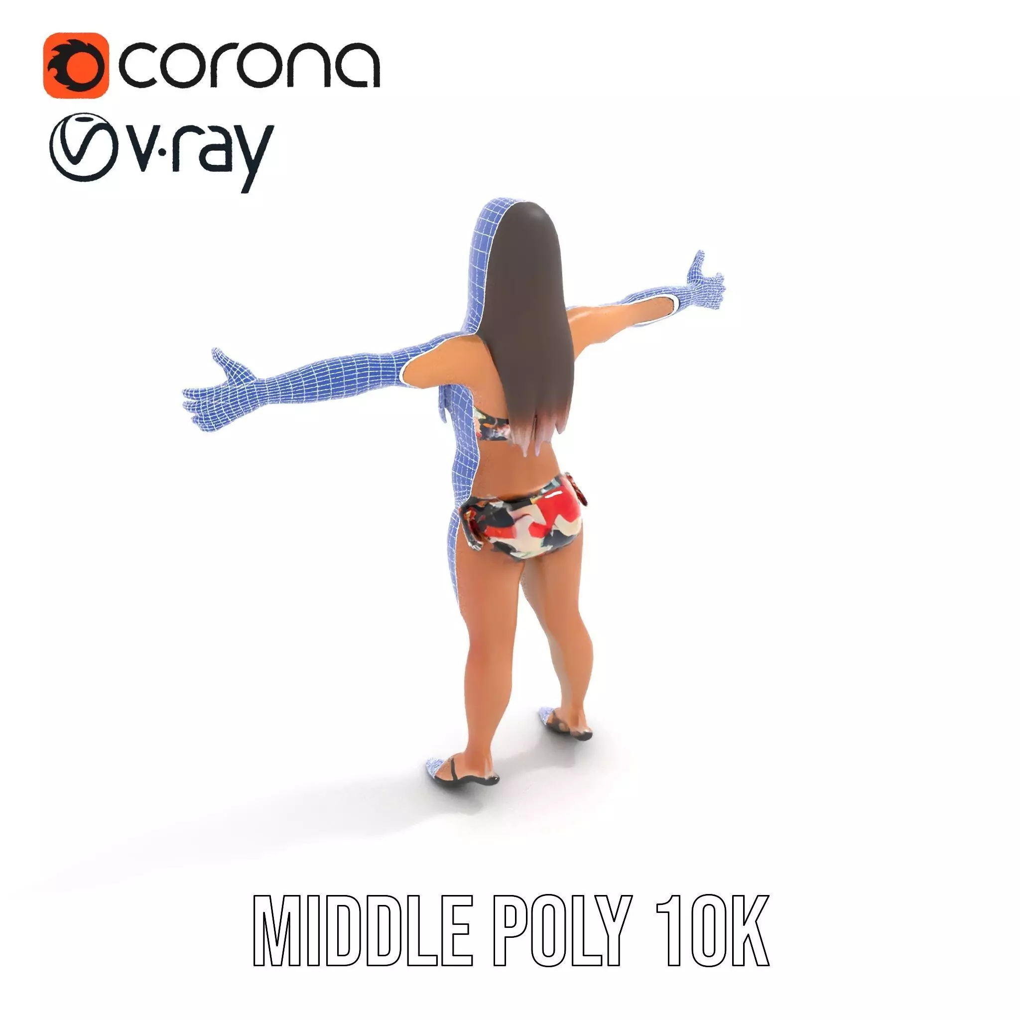 Colorful Swimwear model pack Low-poly 3D model_18