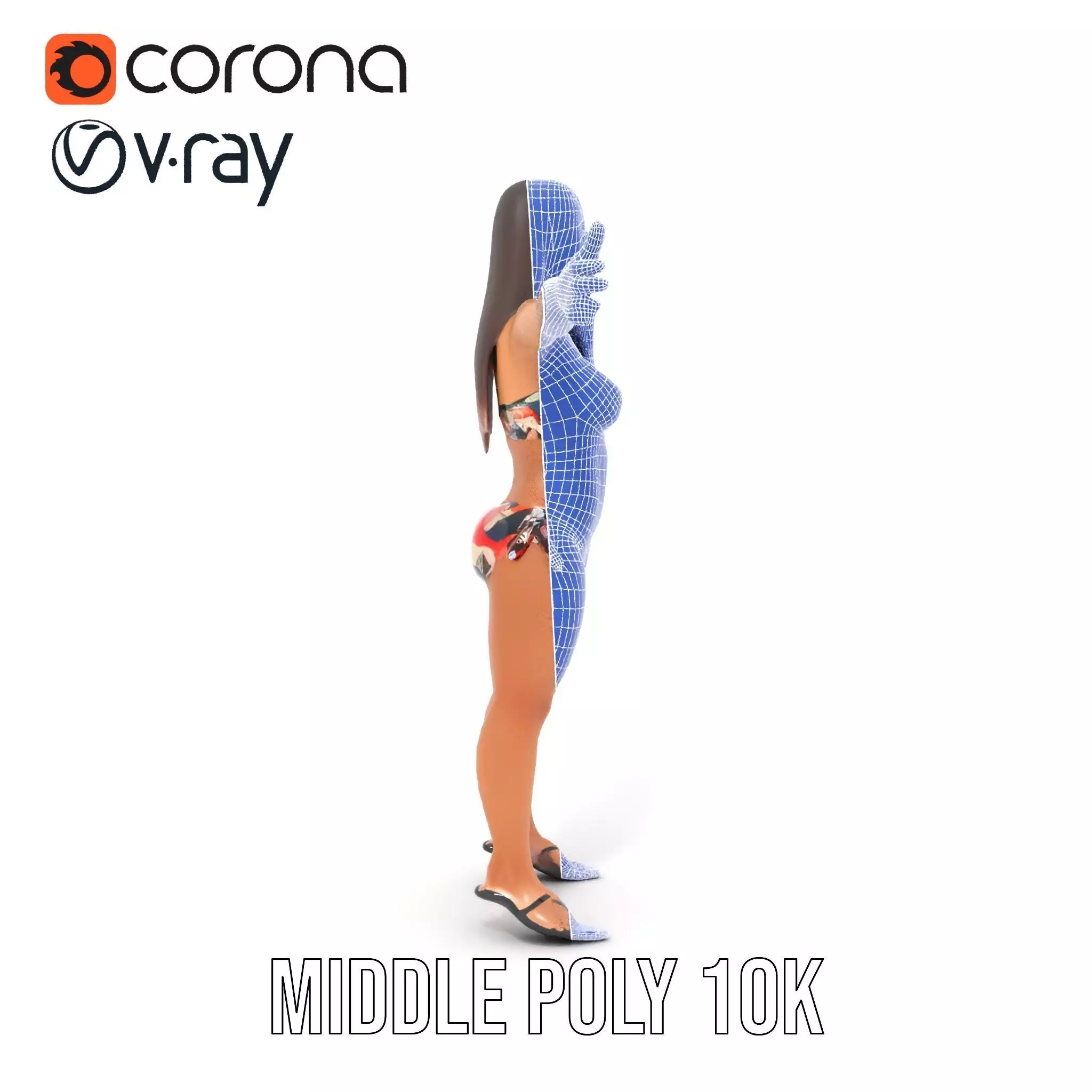 Colorful Swimwear model pack Low-poly 3D model_15