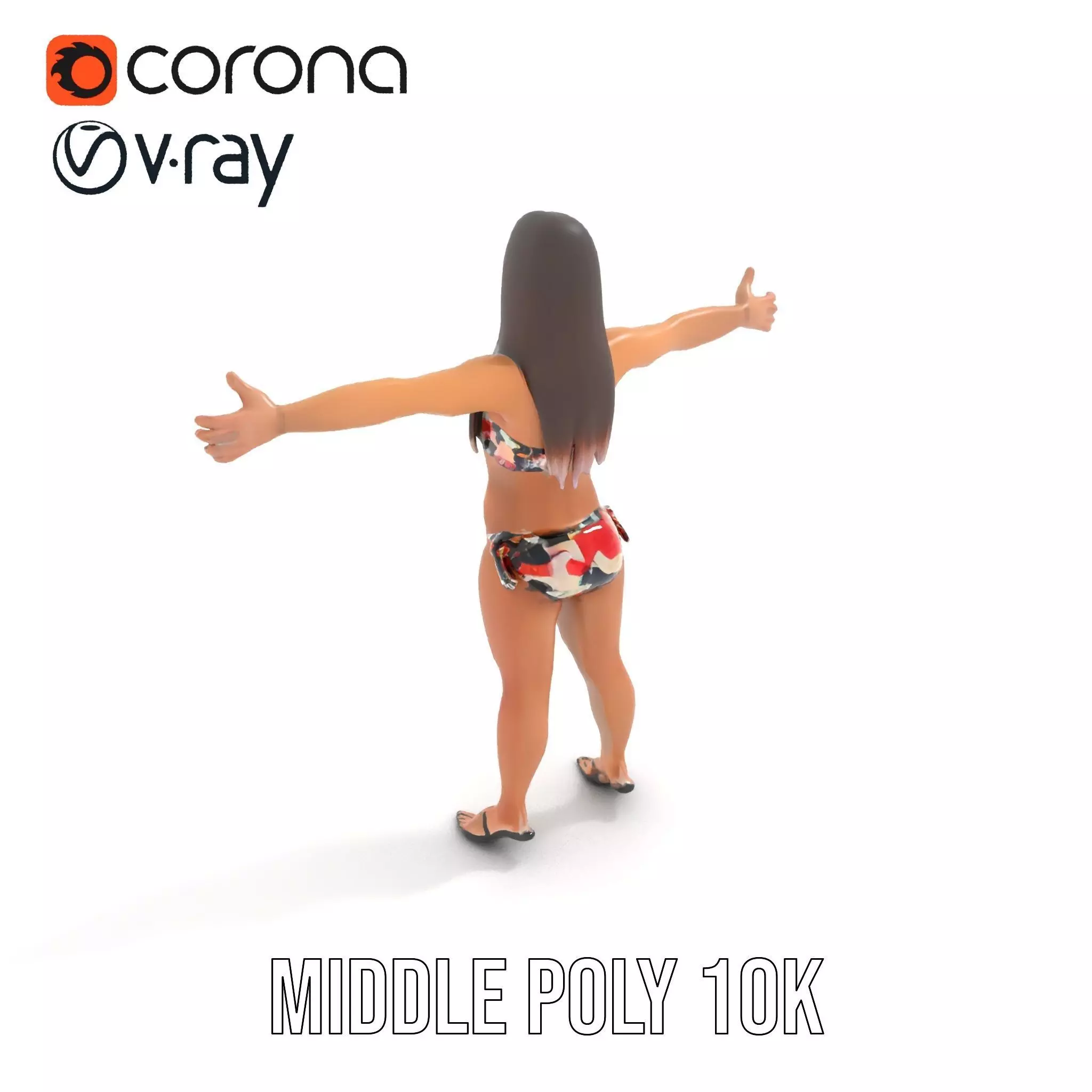 Colorful Swimwear model pack Low-poly 3D model_11