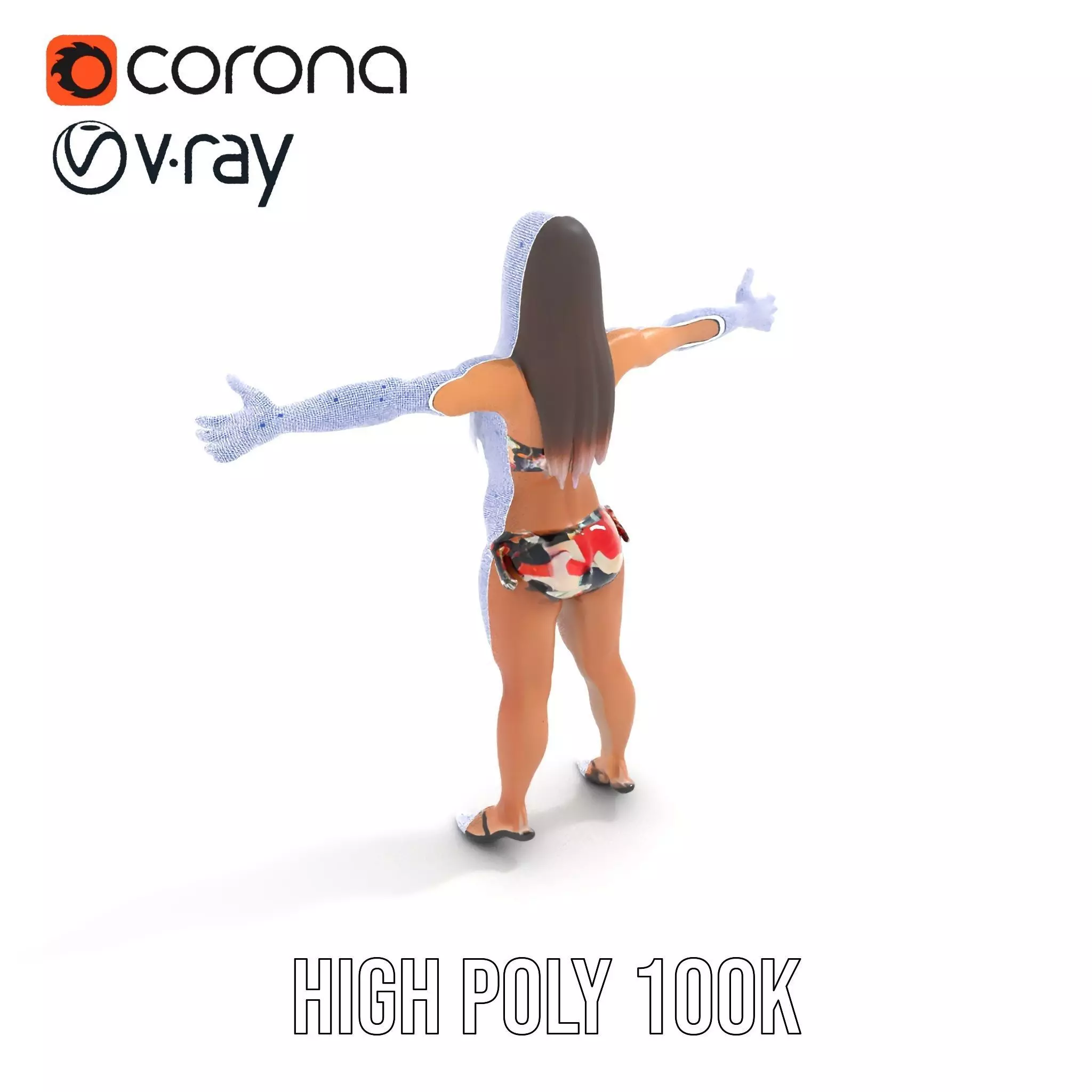 Colorful Swimwear model pack Low-poly 3D model_29