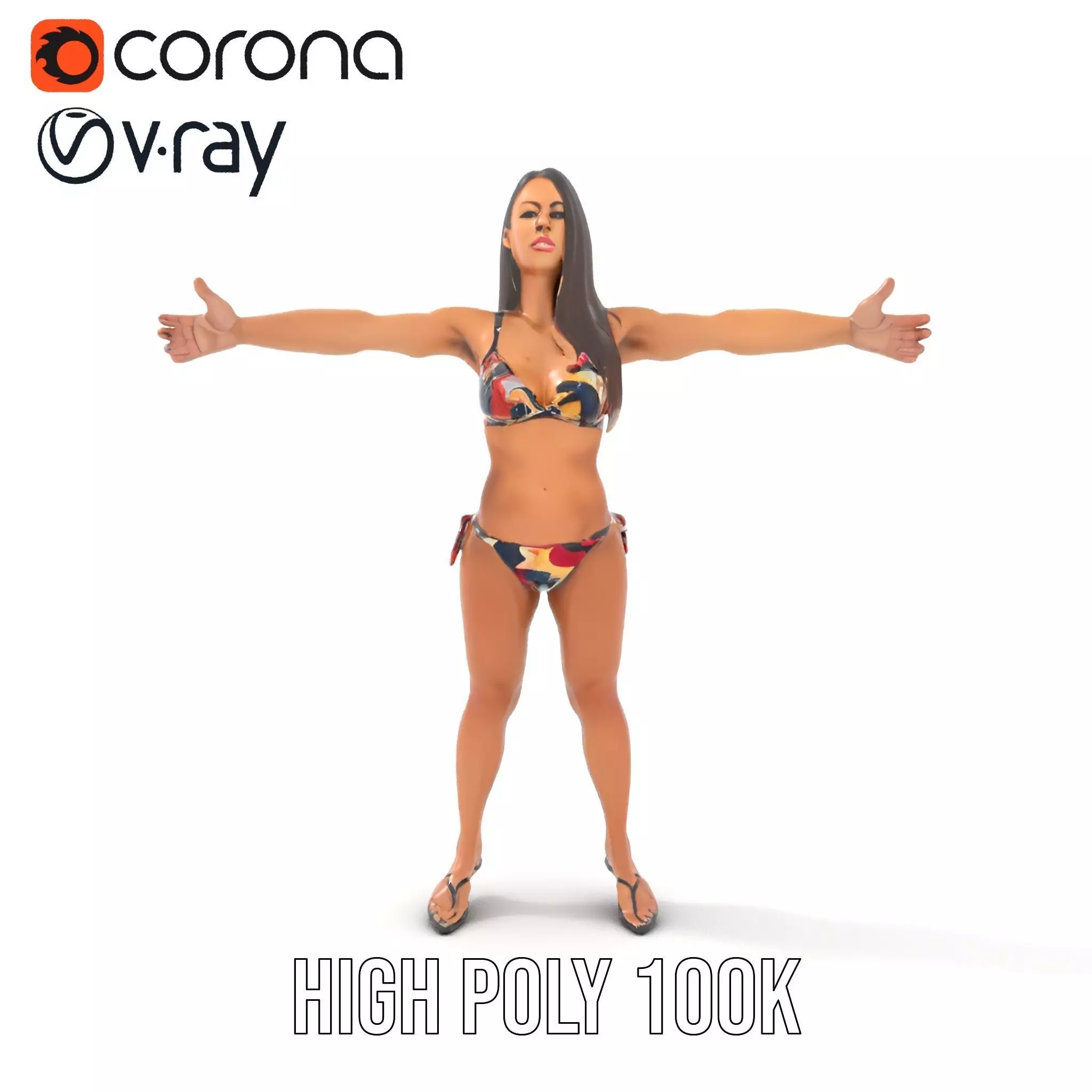 Colorful Swimwear model pack Low-poly 3D model_20