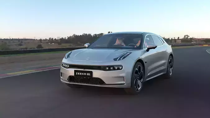 2023 Zeekr001 with lowpoly interior