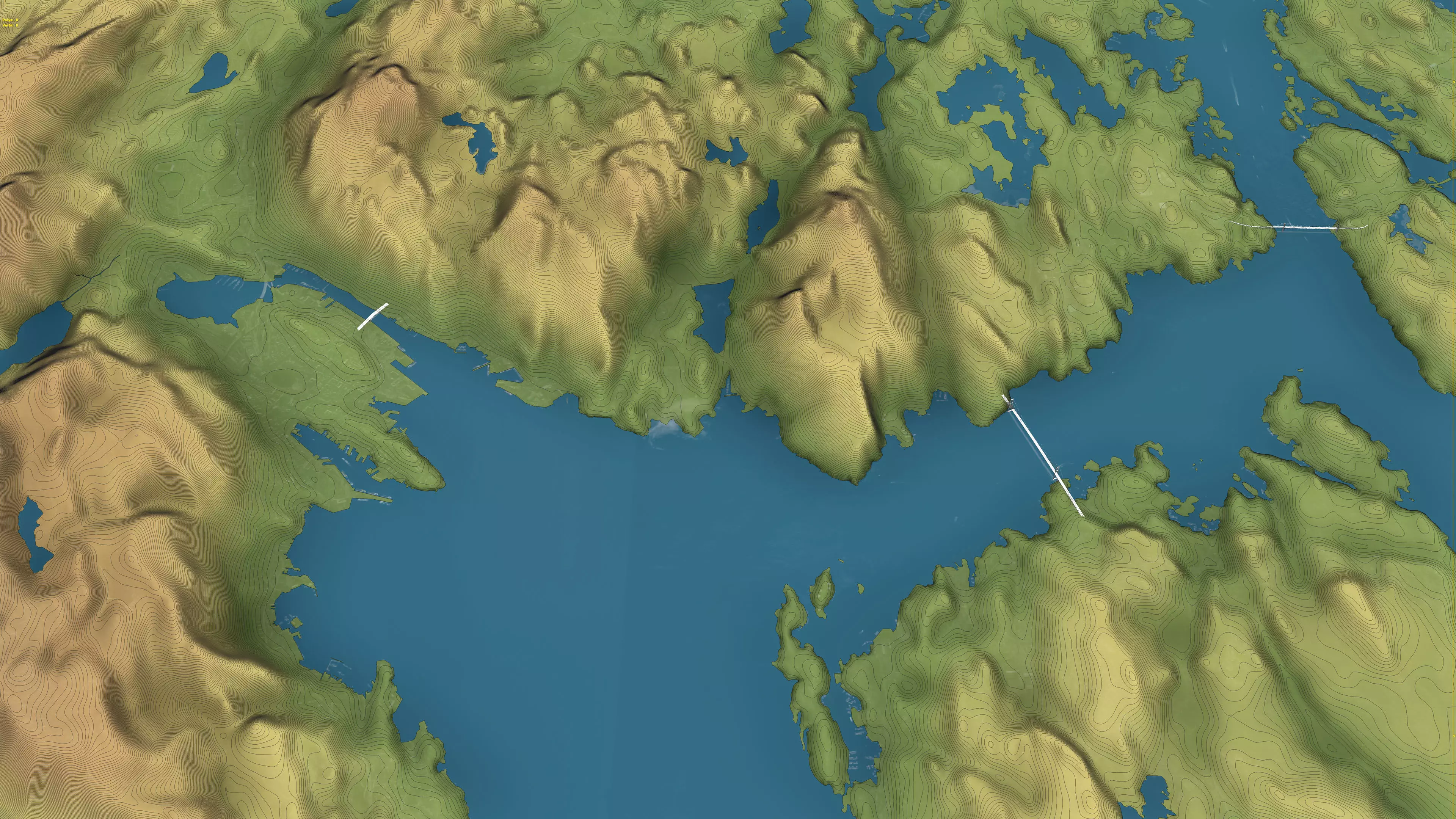 Bergen - Topography Terrain Low-poly 3D model_12