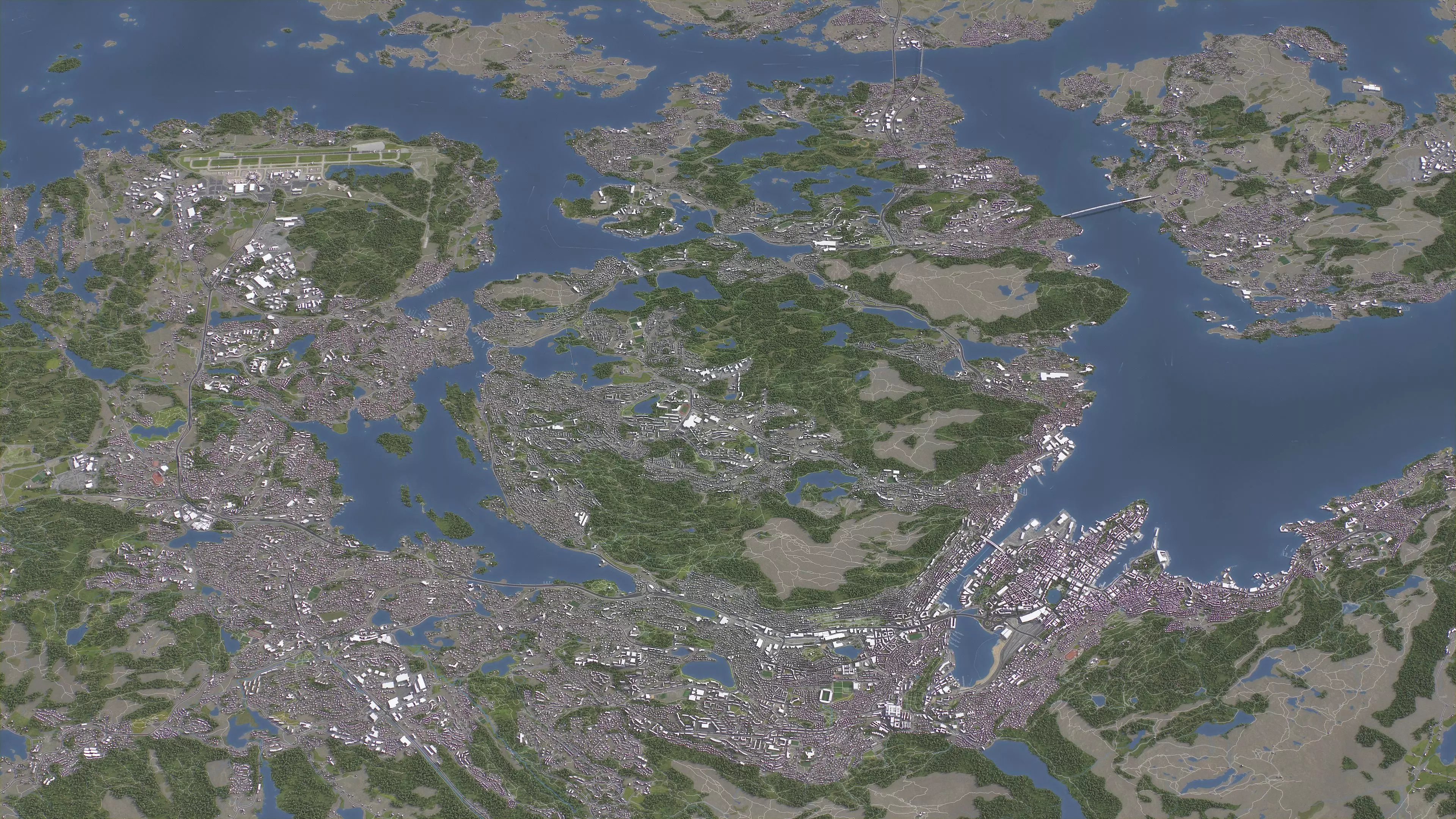 Bergen - 3D City Terrain 3D Model Collection_17