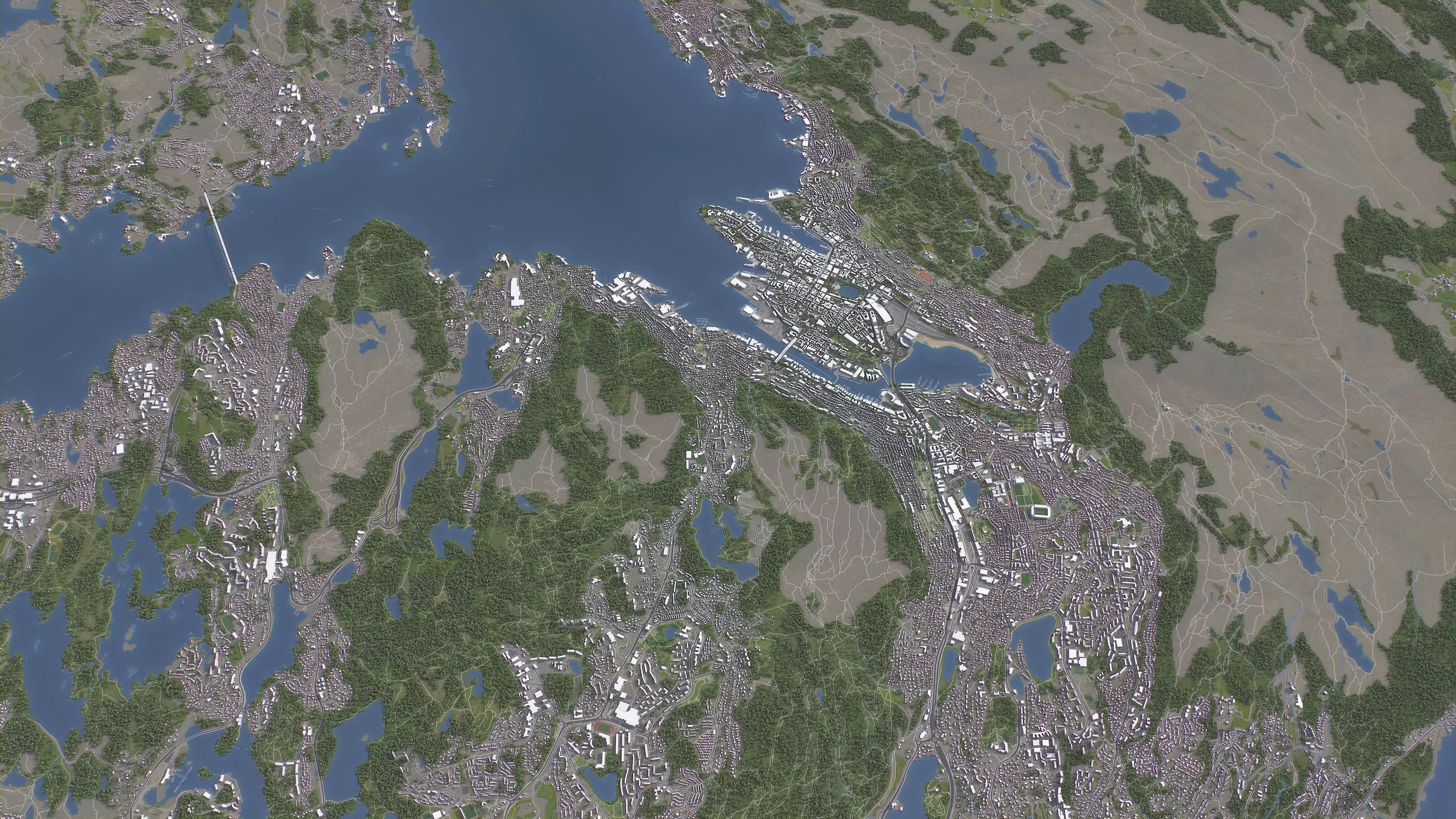 Bergen - 3D City Terrain 3D Model Collection_5