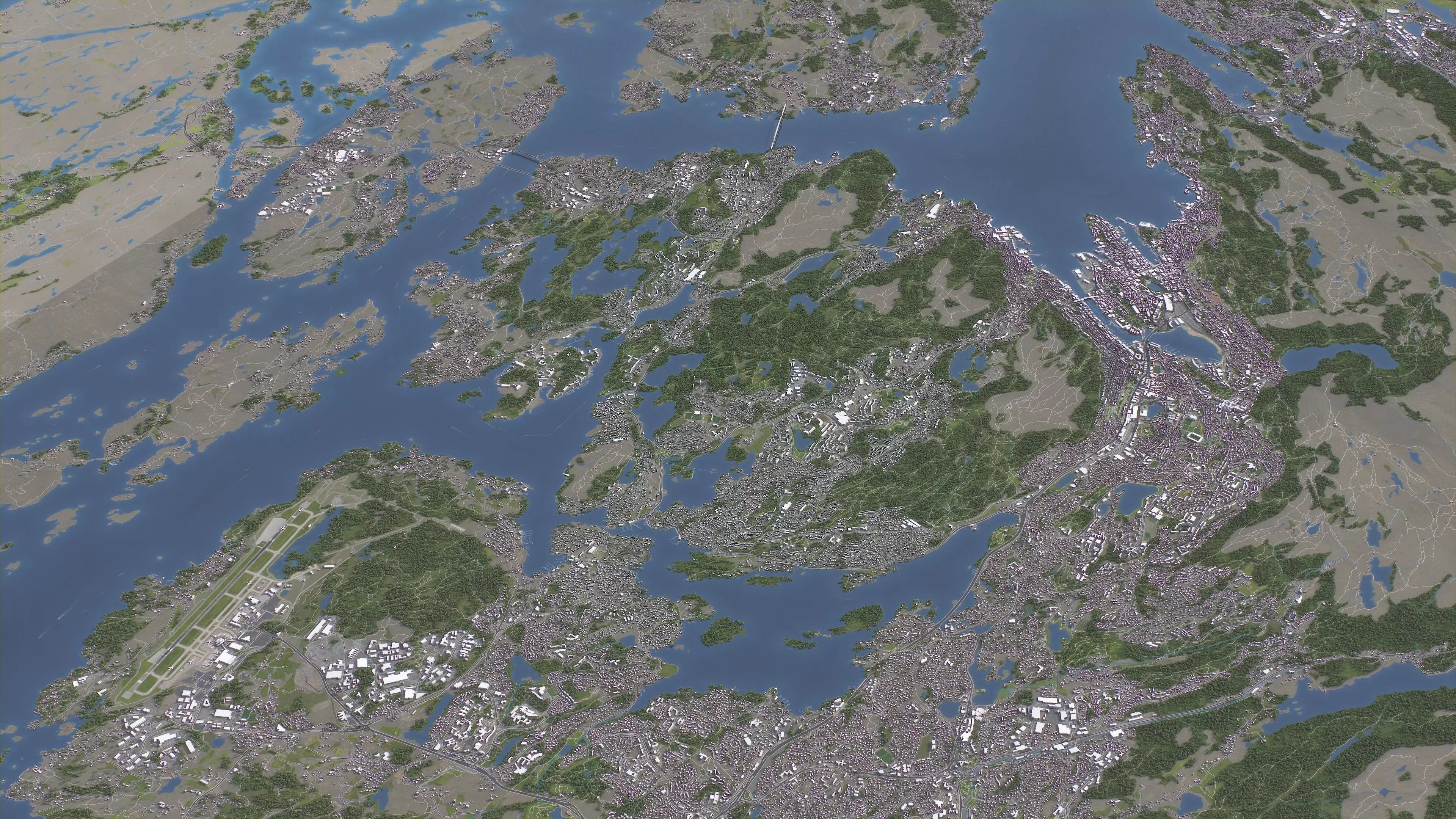 Bergen - 3D City Terrain 3D Model Collection_1