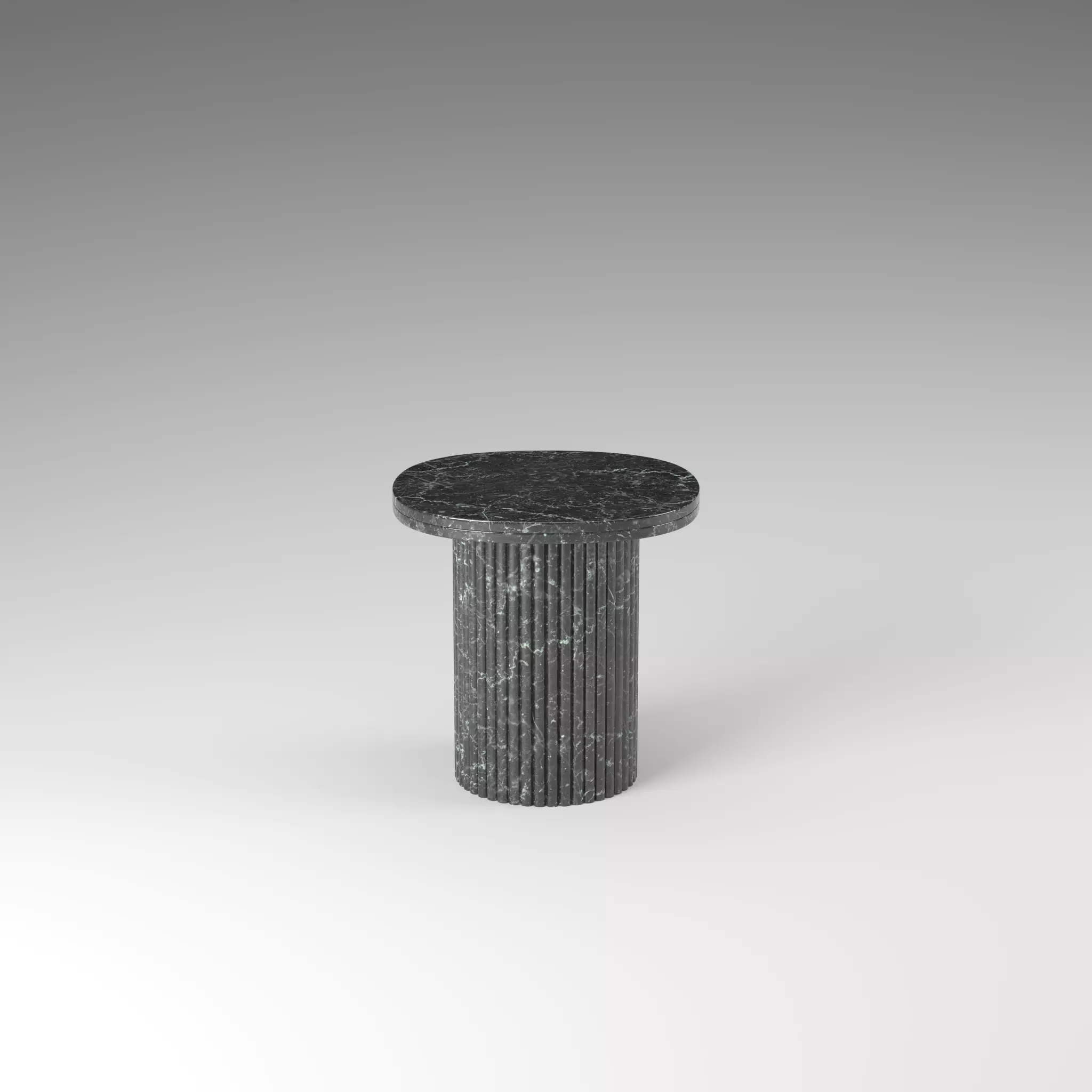 Selene Square Marble Side Table Low-poly 3D model_1