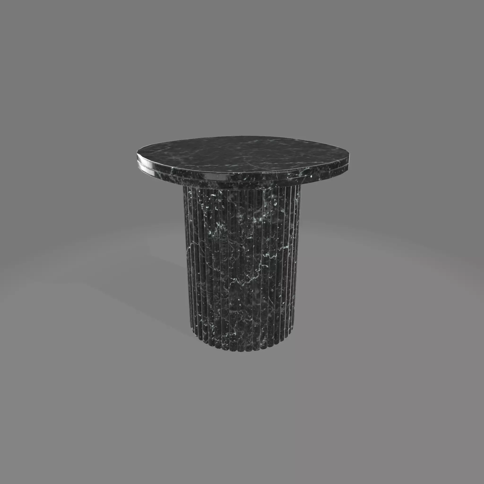 Selene Square Marble Side Table Low-poly 3D model_18