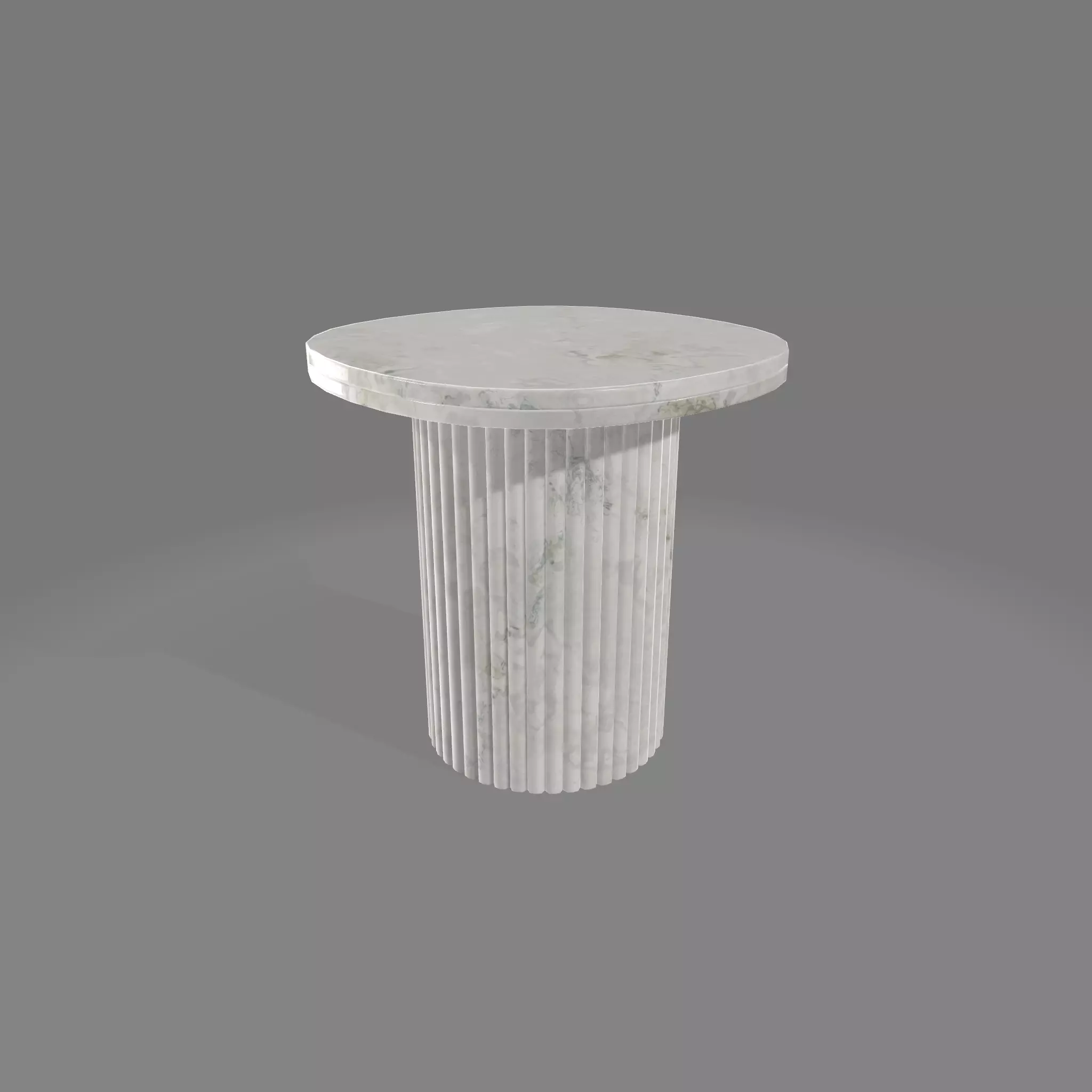 Selene Square Marble Side Table Low-poly 3D model_17