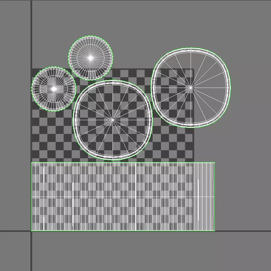 Selene Square Marble Side Table Low-poly 3D model_15