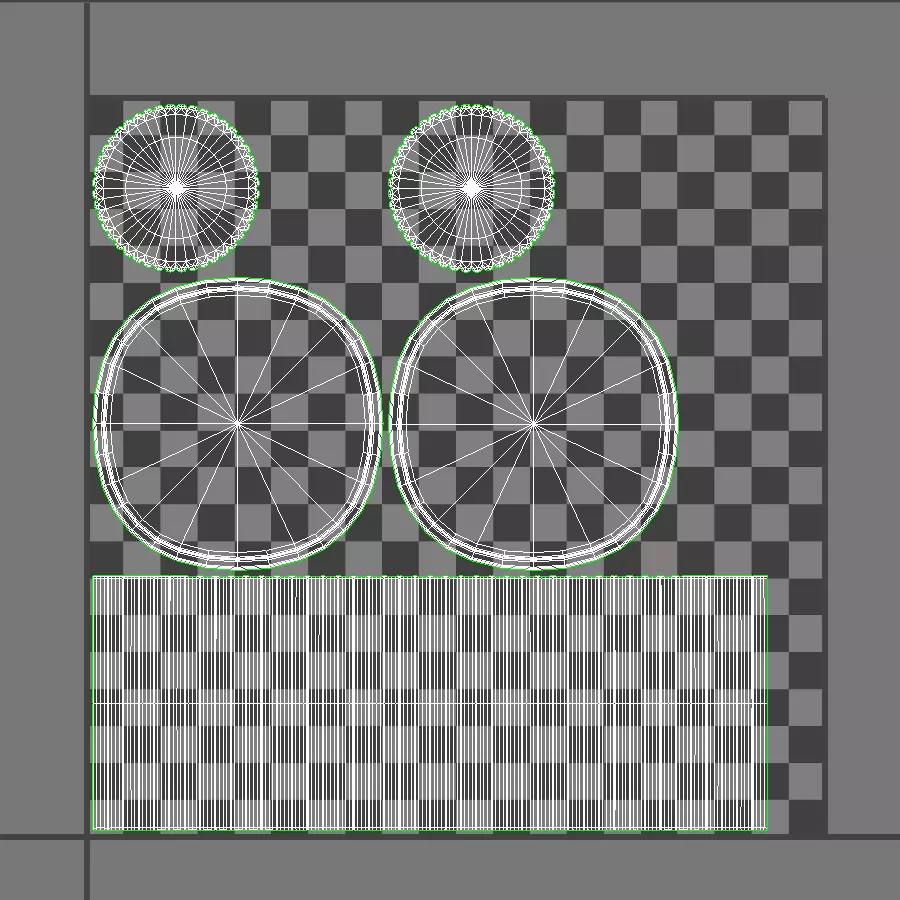 Selene Square Marble Side Table Low-poly 3D model_14