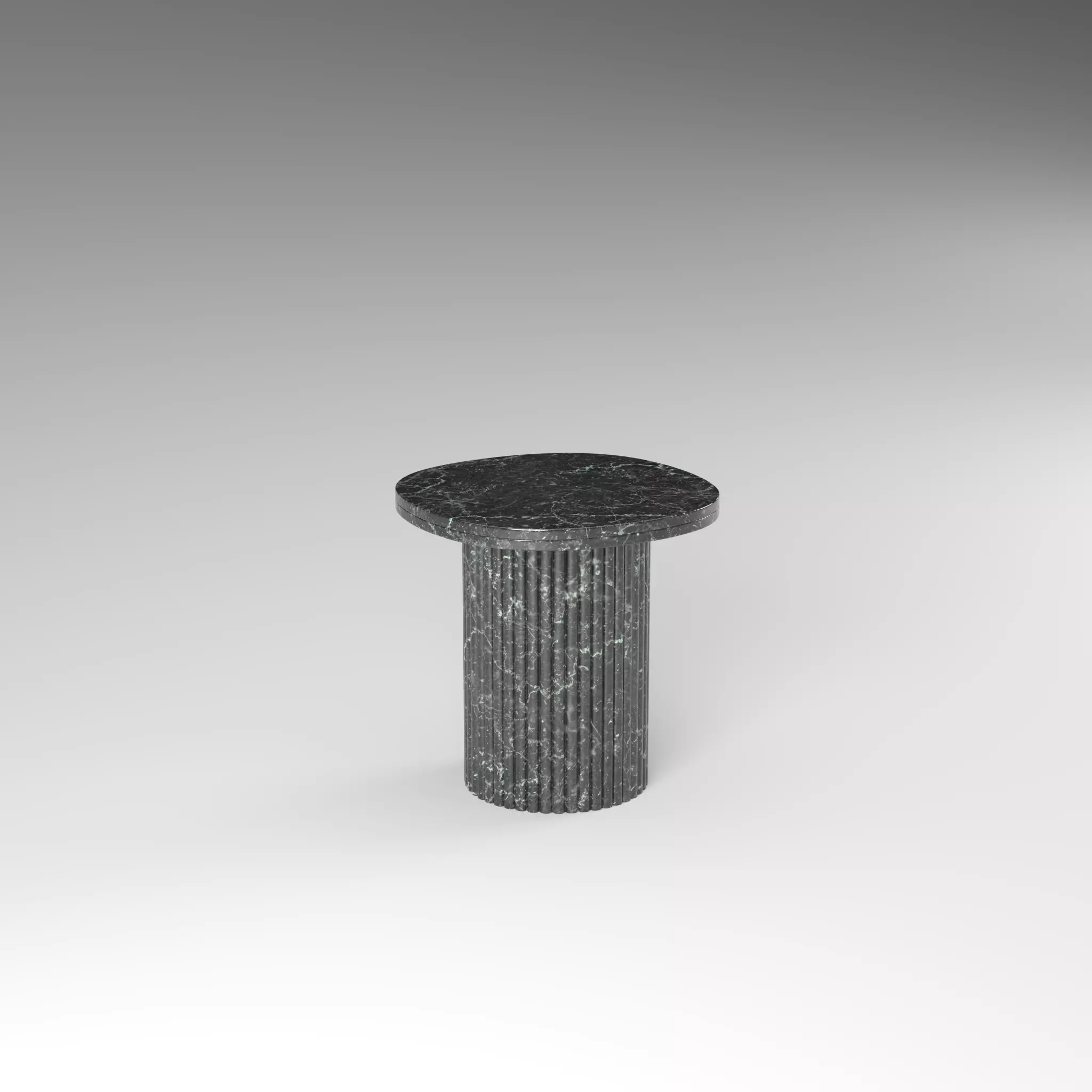 Selene Square Marble Side Table Low-poly 3D model_0