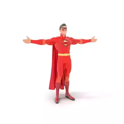Dynamic Red Hero model pack Low-poly 3D model