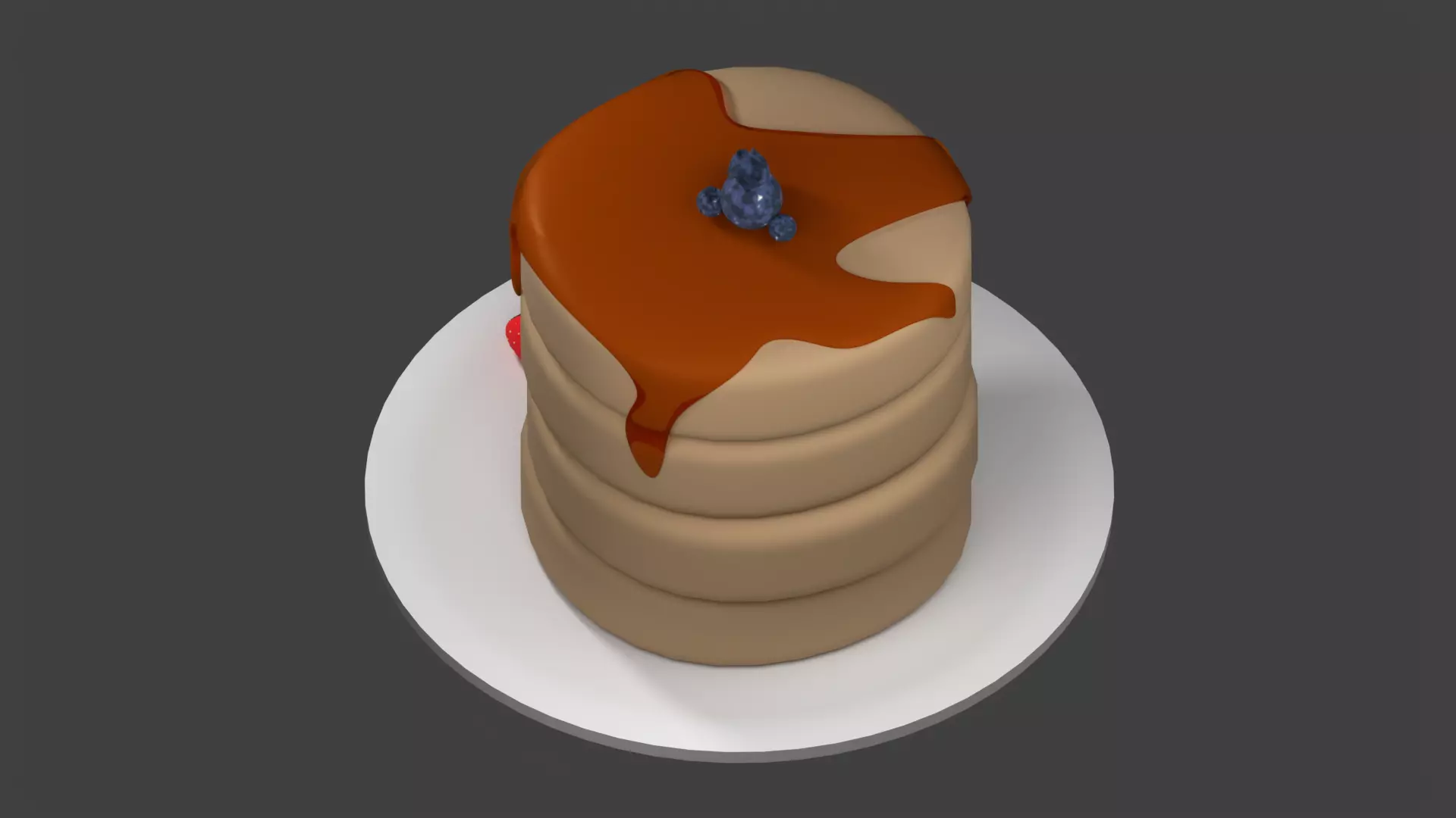 Pancake 3D model_9