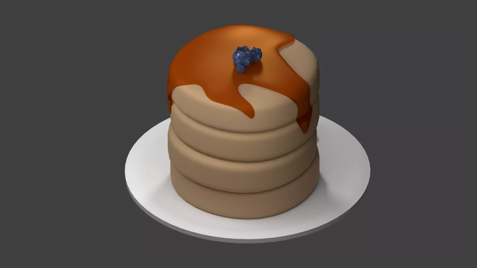 Pancake 3D model_12