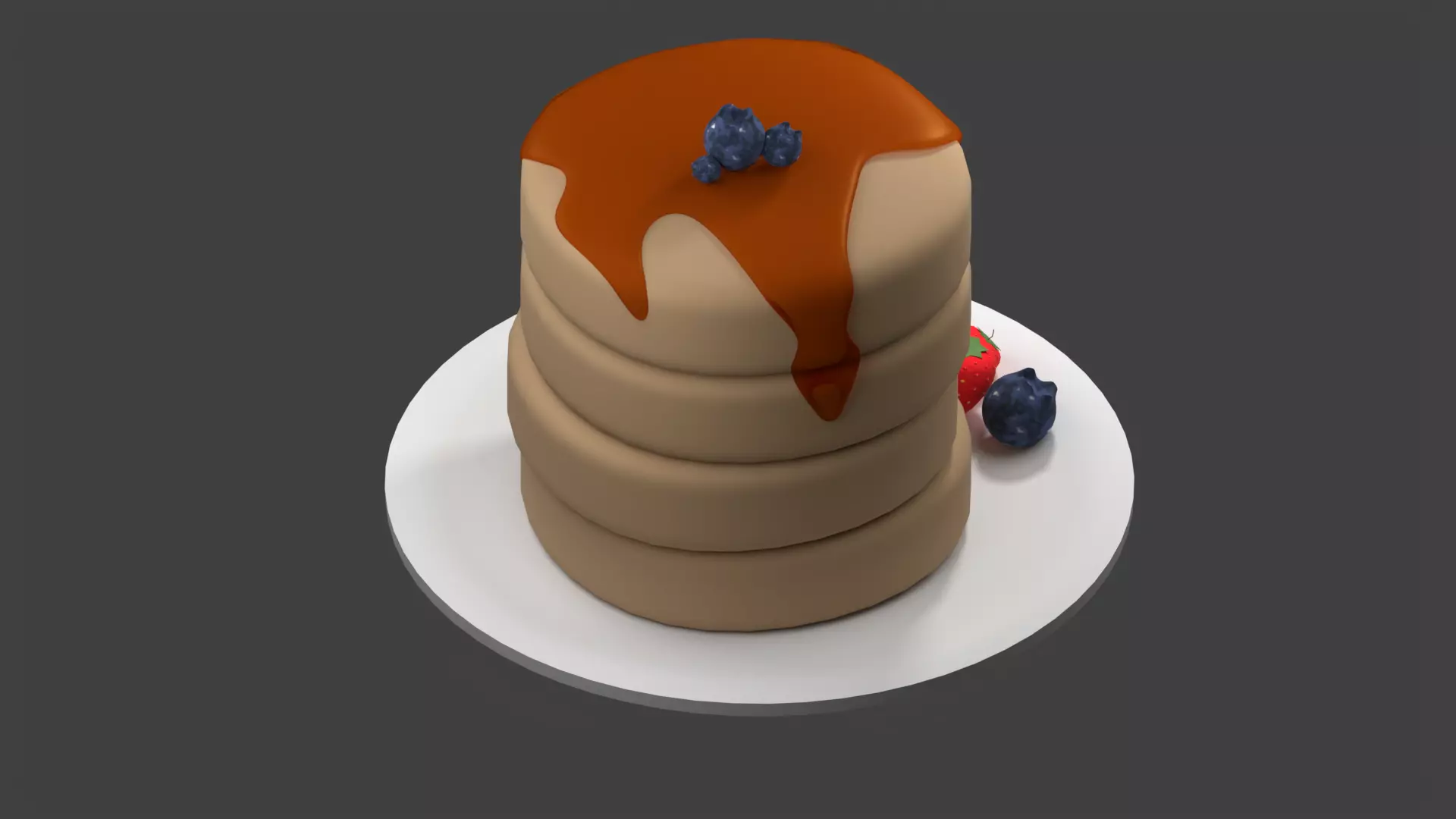 Pancake 3D model_2