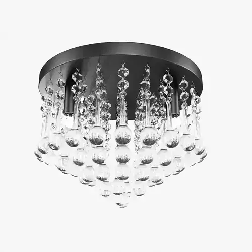 CANARM Daya Crystal Flush Mount Ceiling Light