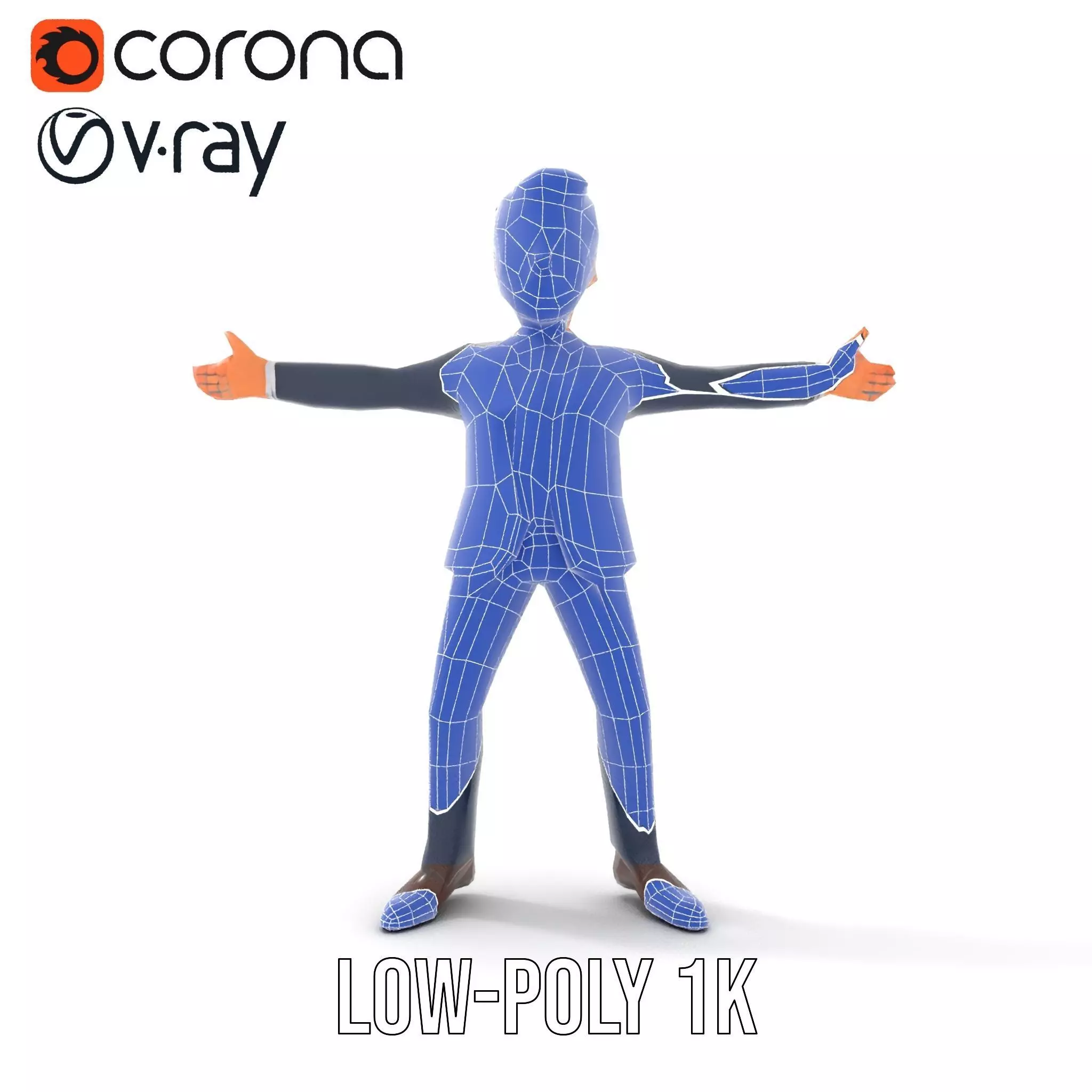 Businessman Character model pack Low-poly 3D model_22