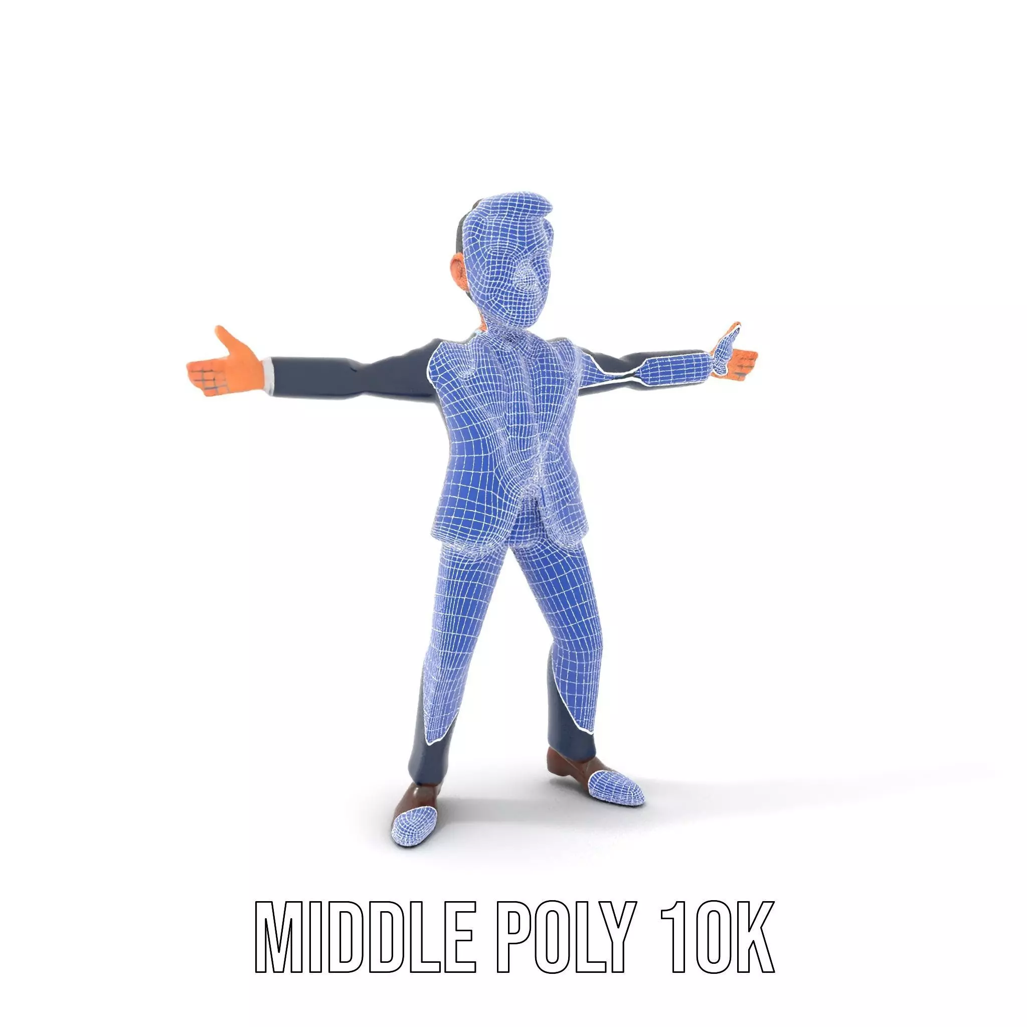 Businessman Character model pack Low-poly 3D model_11