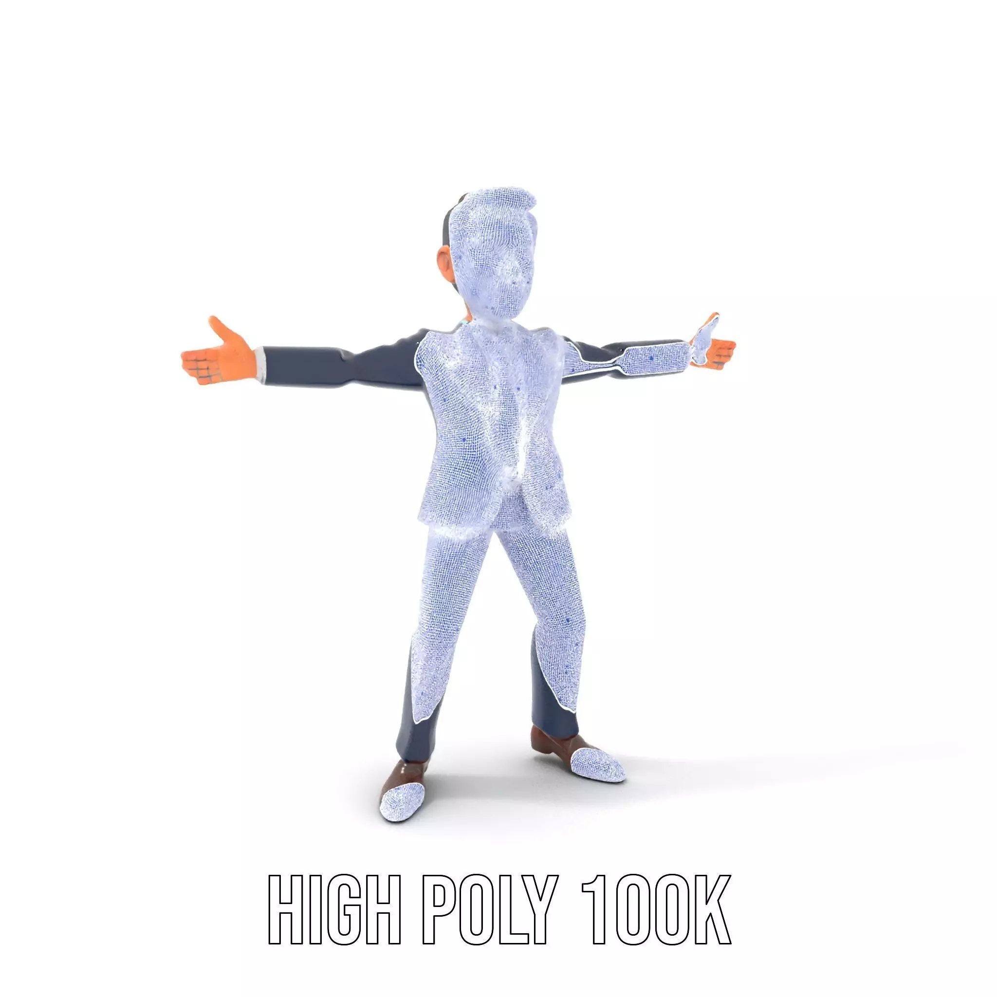 Businessman Character model pack Low-poly 3D model_4