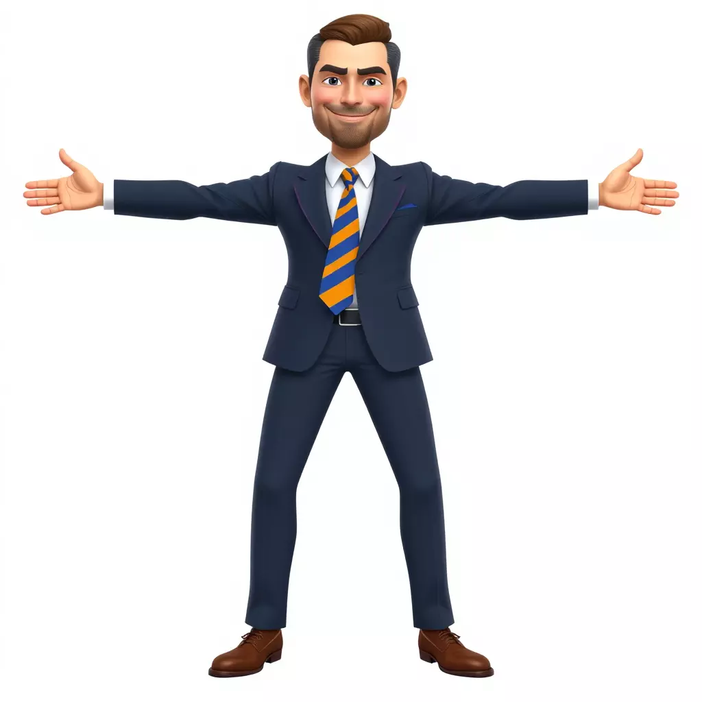 Businessman Character model pack Low-poly 3D model_2