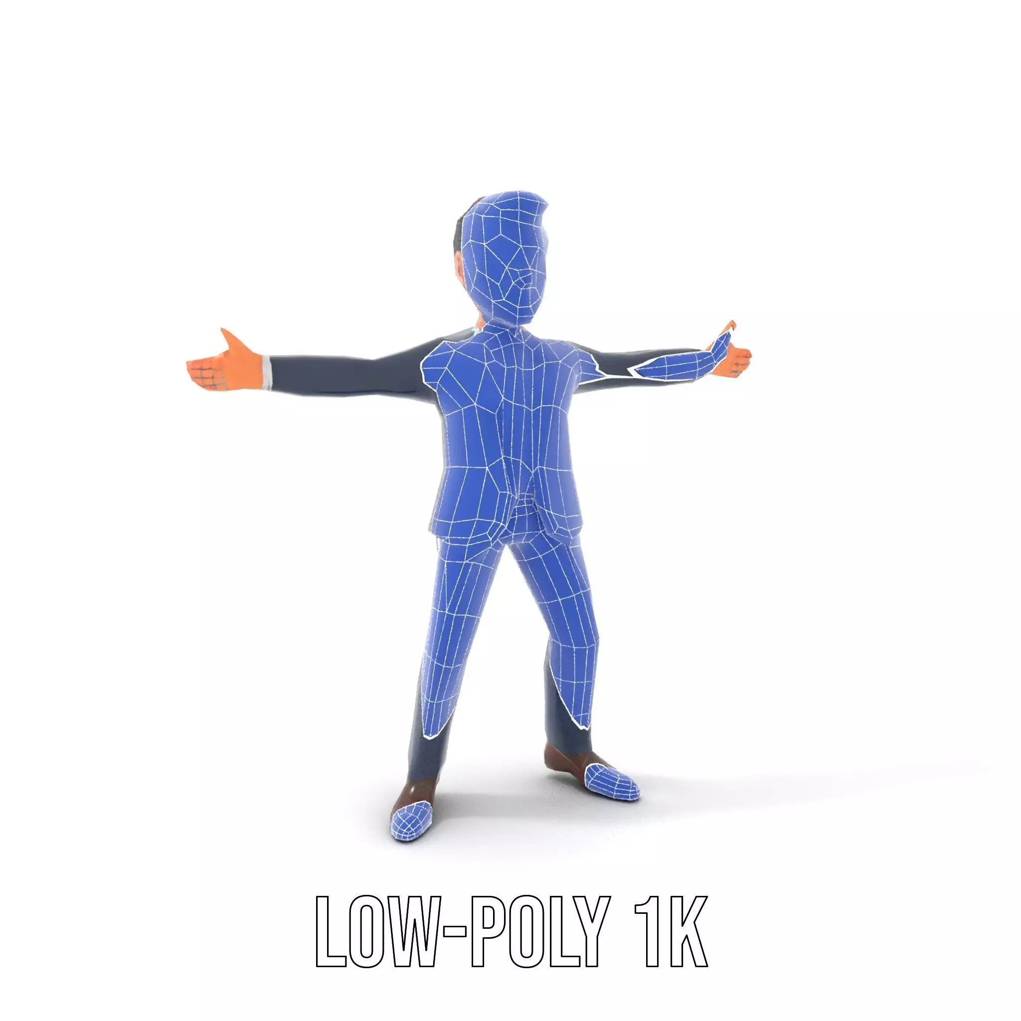 Businessman Character model pack Low-poly 3D model_9