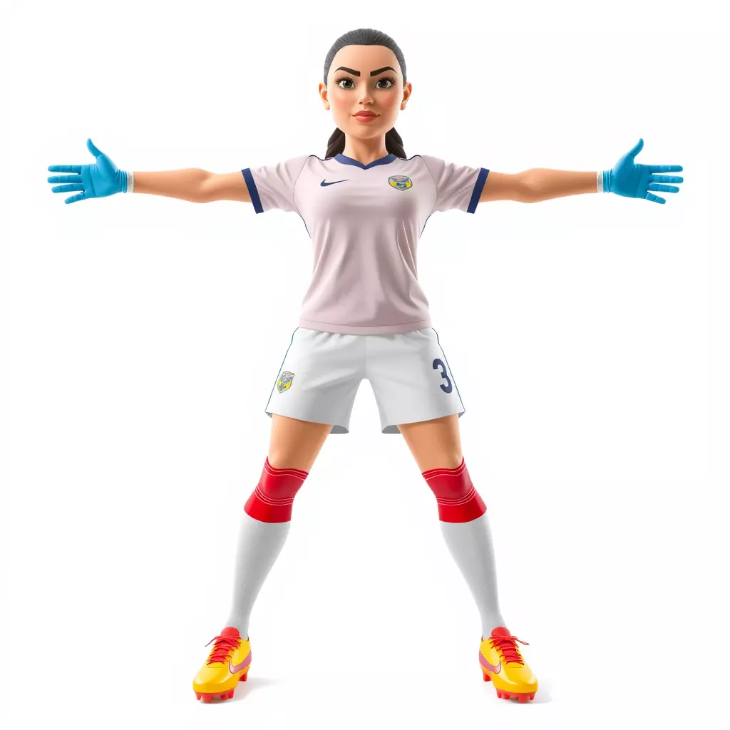 Soccer Player Character model pack Low-poly 3D model_2
