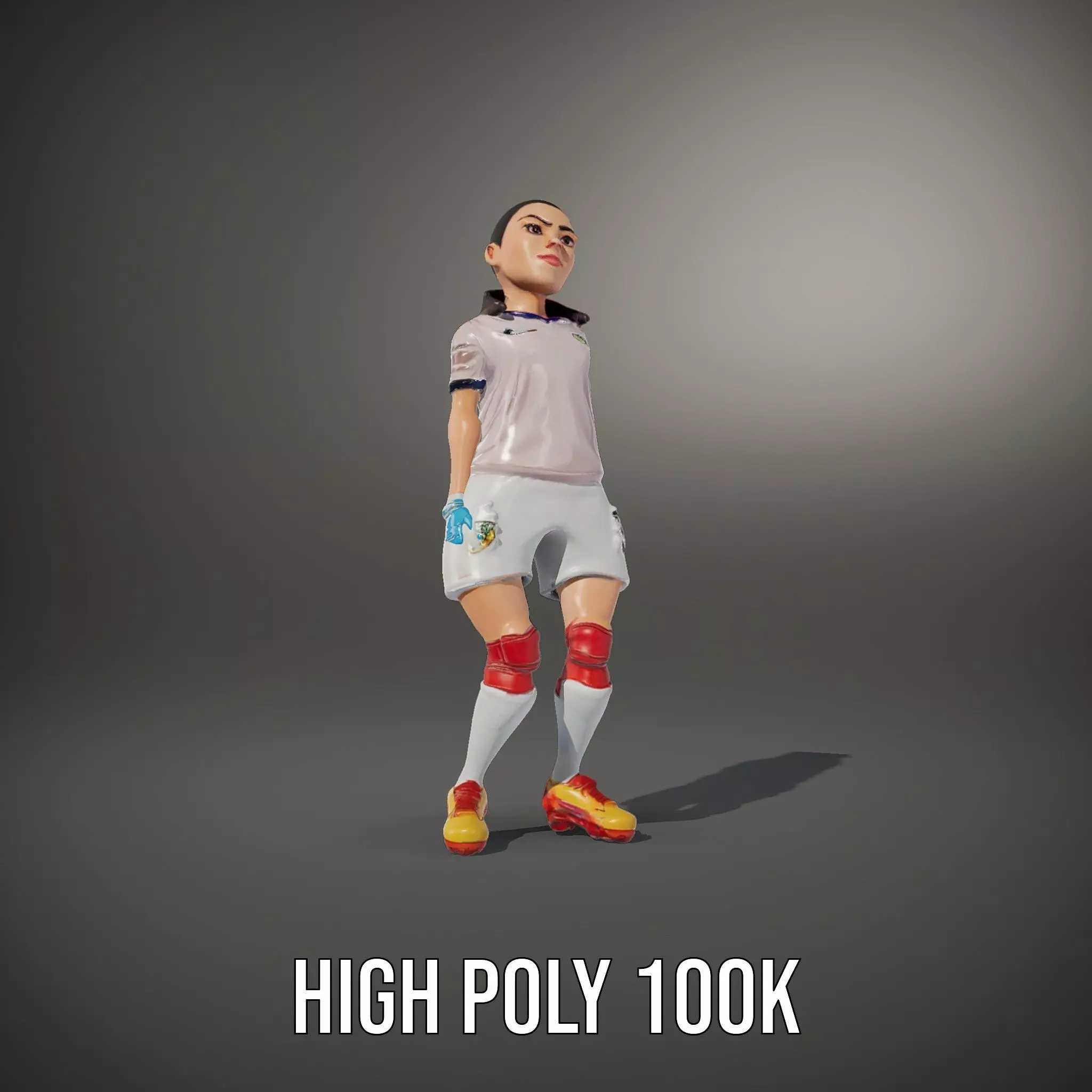 Soccer Player Character model pack Low-poly 3D model_8