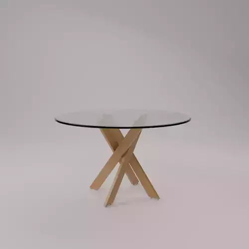 Round modern Glass Table
