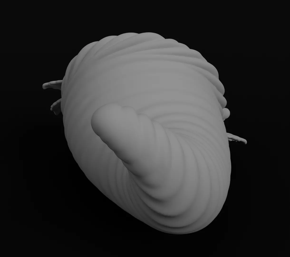 Thanksgiving Cornucopia 3D model for 3D print figurine harvest  3D print model_6