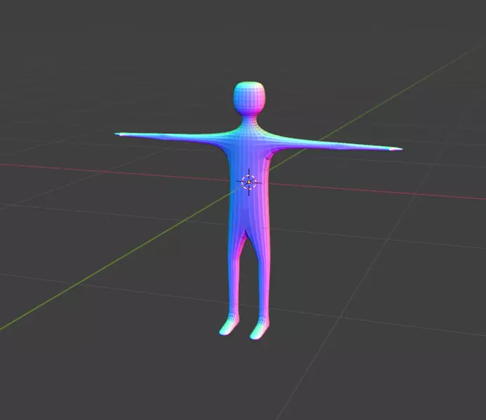 Low-Poly Rig Low-poly 3D model_0