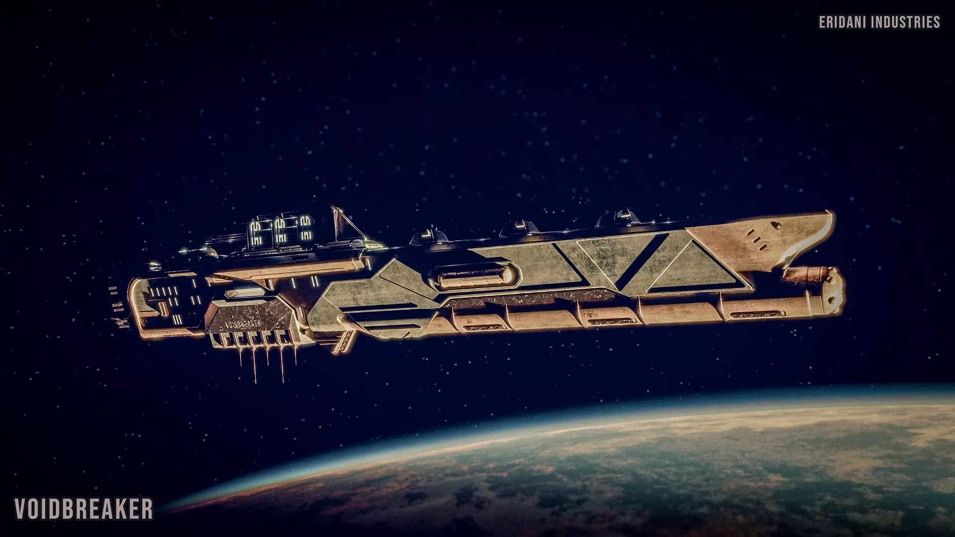 Space Battleship Voidbreaker 3D model_0