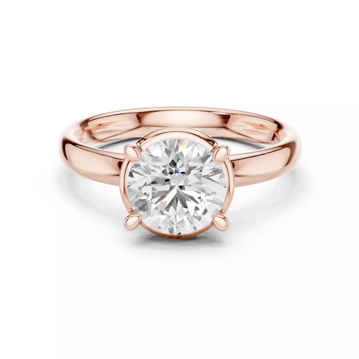 SINGLE STONE RINGS NEW DESIGN 3D print model_5