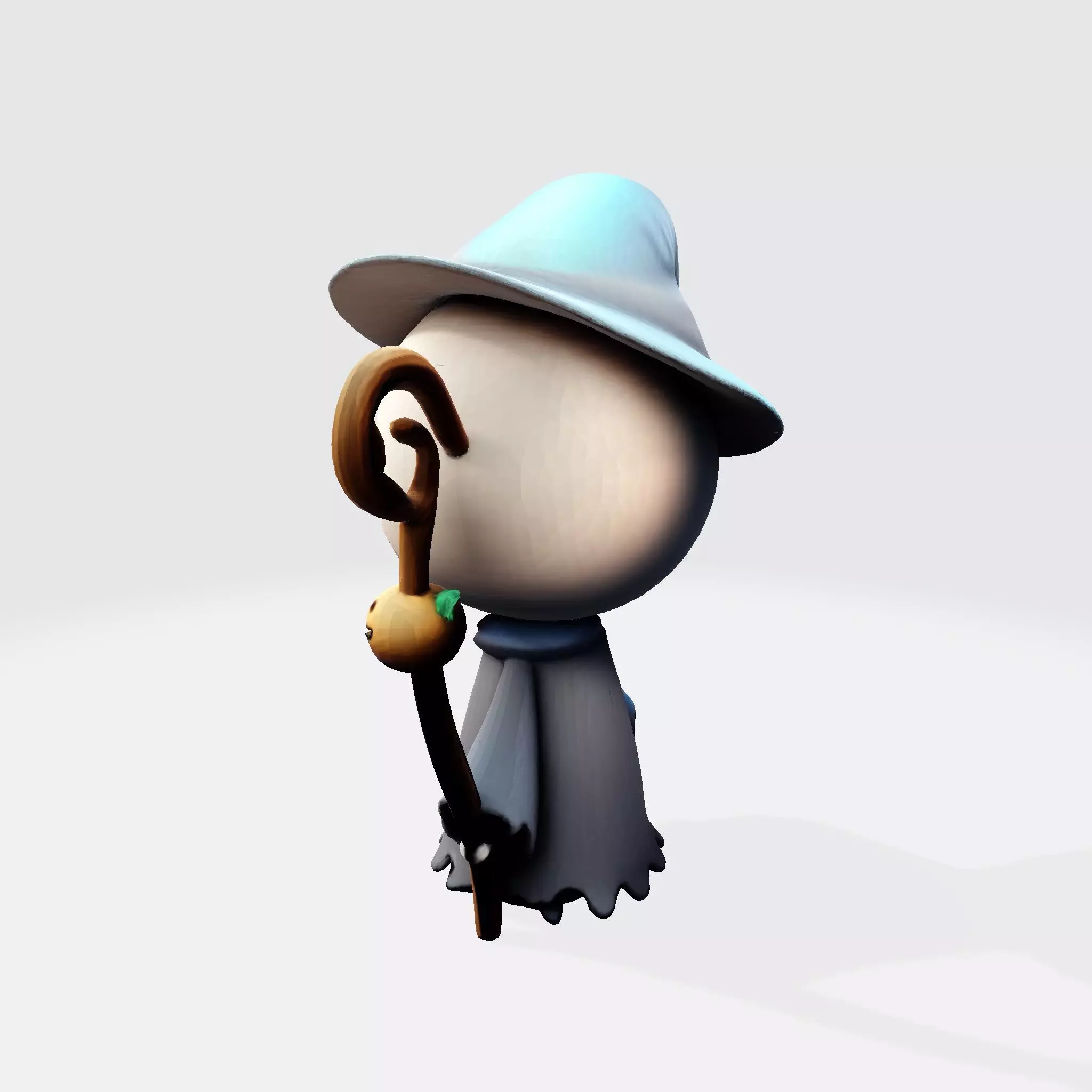 Pumpkin Reaper LowPoly Halloween 3D Print Model 3D print model_15